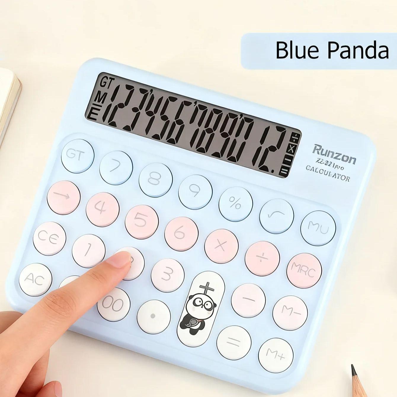 

Cute cute pet calculator | Three-dimensional cute pet design ultra-fine multi-functional calculation without error Size fits all&Plastic небесно-голубой
