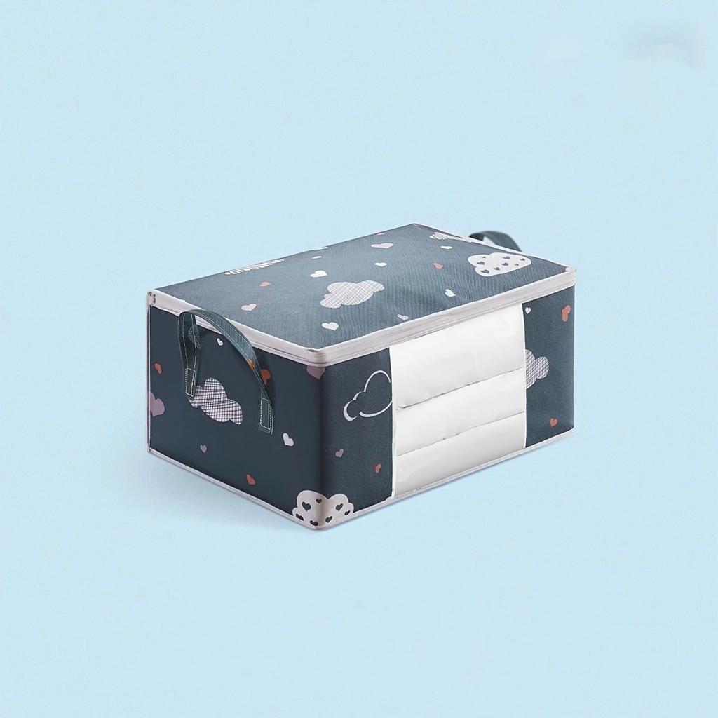 Quilt Storage Bag with Handle, Cotton Quilt Bag, Multi-functional Dust-proof Bag, Household Moving Packing Bag, Storage Bag, 1pc
