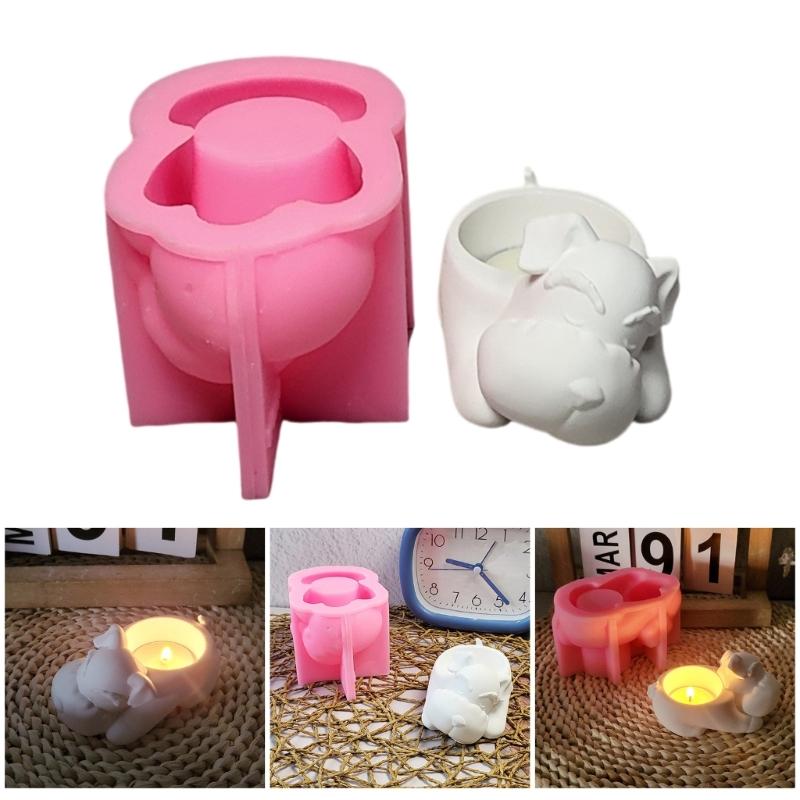 Schlafender Hund Gießformen Gipsformen Tier Silikonform Ornamente Formen DIY Gussformen Epoxidharz Formen