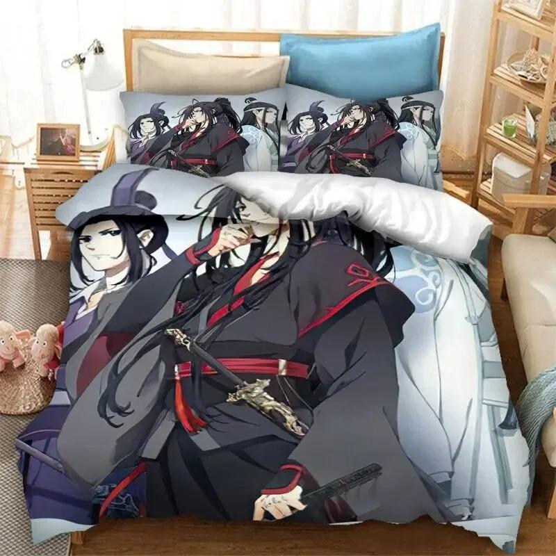 3d Grandmaster of Demonic Cultivation Mo Dao Zu Shi Bedding Set Boys Girls Twin Queen Size Duvet Cover Pillowcase Bed Kids Adult
