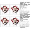 1/2/4 ks Vánoční samolepky na zeď Design Santa Clause Snadná aplikace Sváteční nálepky Vodotěsné Odolné proti vlhkosti Slavnostní dekorace
