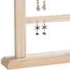 Organizzatore in Legno a 4 Strati Espositore per Oggetti di Scena Fotografica Gioielli Orecchini Ciondoli Collane Supporto Espositore Stoccaggio Showroom
