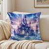 Magical Whimsical Art Dreamy Castle Cushion Cover Pillowcase Antidustmite living Room Sofa Decor Cushion Room