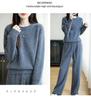 Women's Seven-Needle Thickened 100% Pure Wool Sweater - Autumn/Winter, Warm, Round Neck, Loose Fit, Knit Base Layer