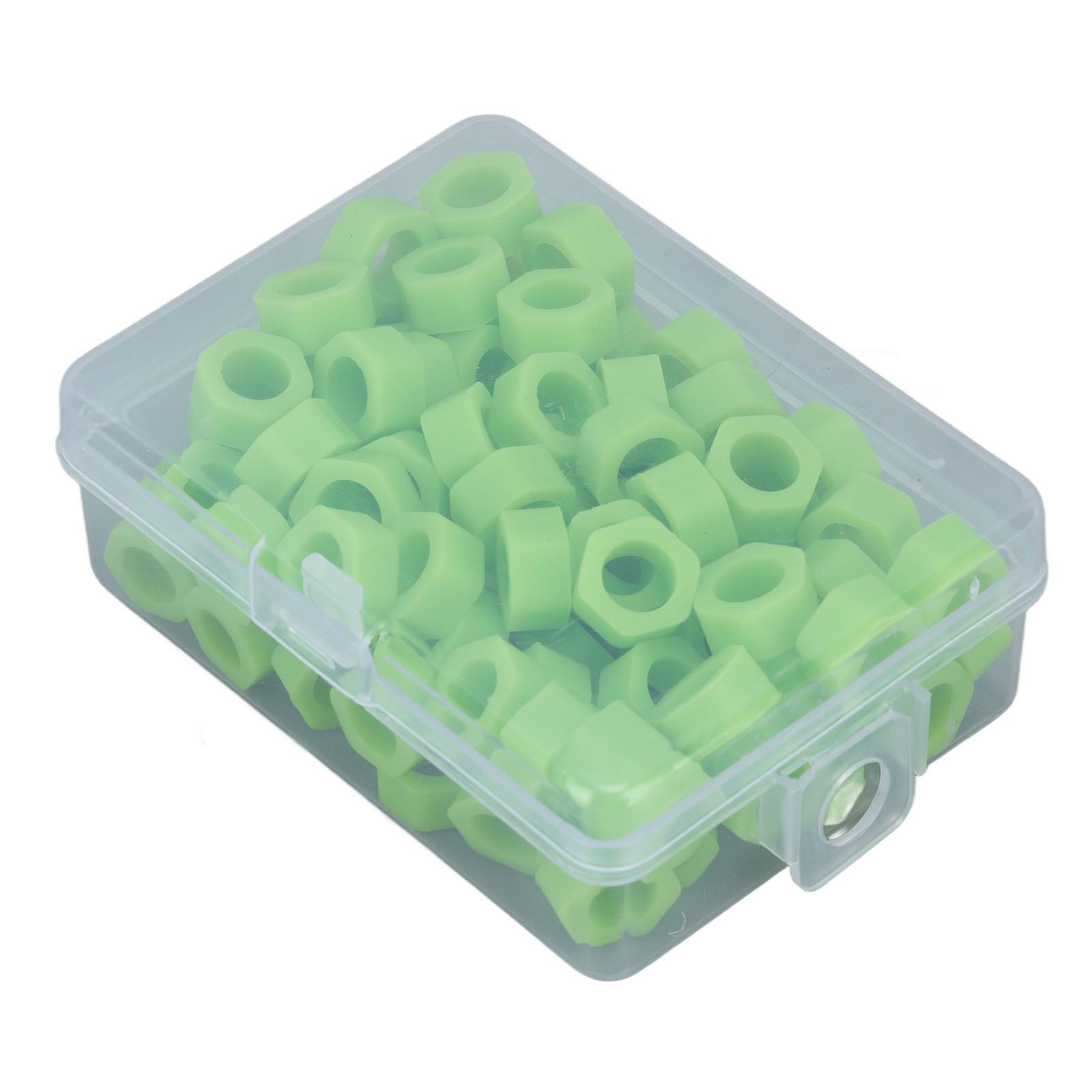 

100pcs Dental Code Rings Silicone Color Code Instrument Rings for Instruments Identification Green зелений