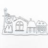 Christmas Building Tree Metal Cutting Dies Stencils Dies for DIY Scrapbooking Dies Card Paper Decor Embossing Die Cut