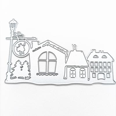 Christmas Building Tree Metal Cutting Dies Stencils Dies for DIY Scrapbooking Dies Card Paper Decor Embossing Die Cut