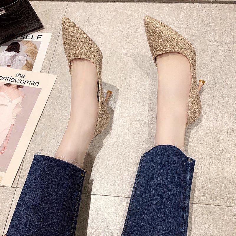 Fashion Design Sensibility High Heels Women's Delicate Netting Popular Bride Shoes 2024 New Style Light Satin Bridesmaid Shoes Wear