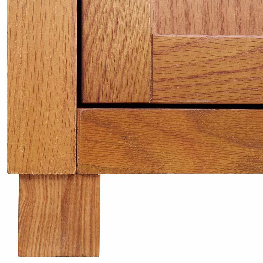 Storage Cabinet with Door Brown Wood Based Material