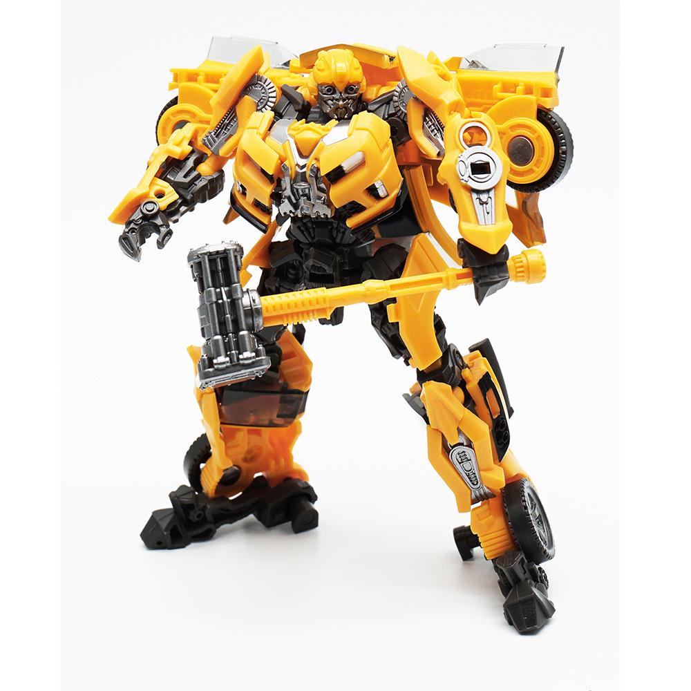 Jialehuang 8803 Transforming Toy: Big Yellow Brave Bee with War Hammer – Children's Educational Robot Model