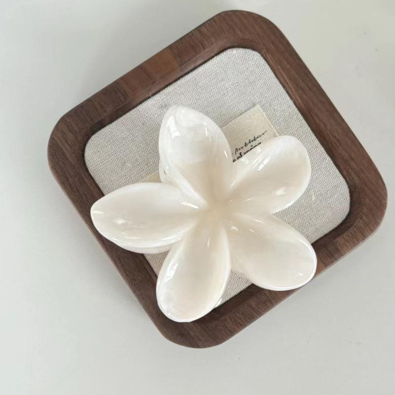 Haarspange mit Acrylblume für Frauen, Haarklammern mit Marmorstruktur, trendige Haarnadel für Mädchen, koreanisches Haar-Accessoire, Kopfbedeckung