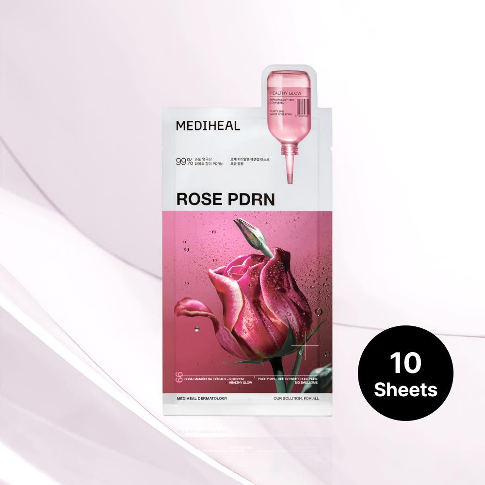 Mediheal Essential Mask Rose PDRN 24ml X 10 Sheets