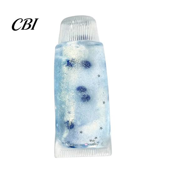 Strawberry Toothpaste Squeeze Toy Stress Relief Tube Toy, Blueberry Lemon Clover Sensory Fidget Anxiety Relieving Clear