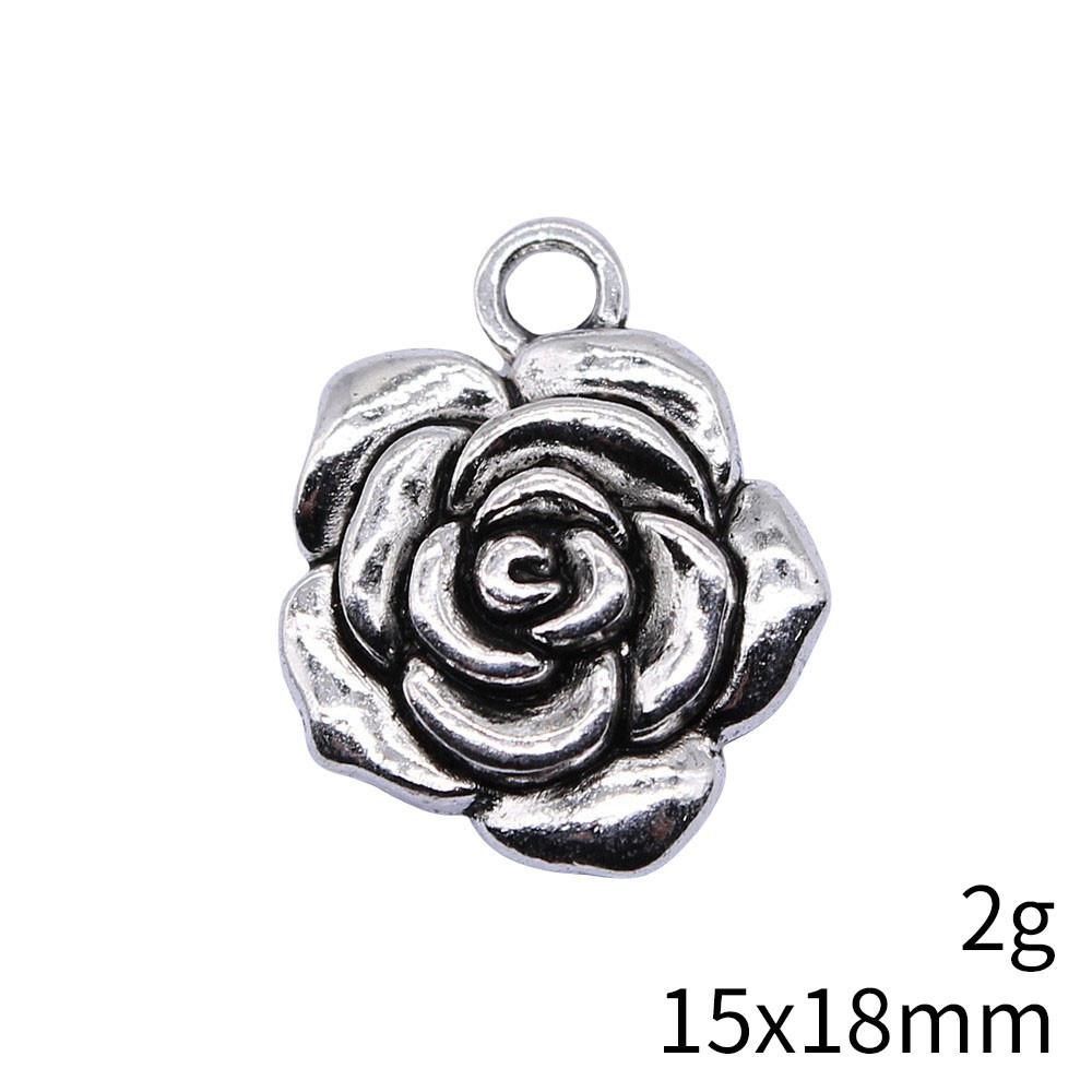 Back To School Bag Charms Rose Lotus Charms Pendant Women's Bags Bracelet Pendant