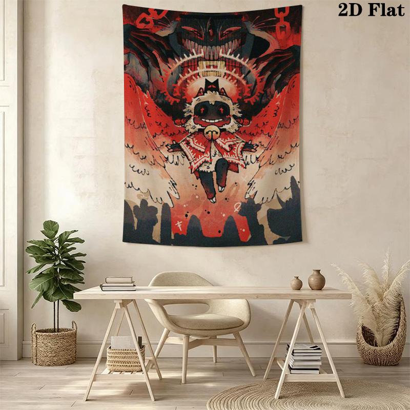 Dali Black & Red Print Pattern Home Decor Tapestry, Wall Hanging, Decorative RV Wall Cloth.ZGT0914151