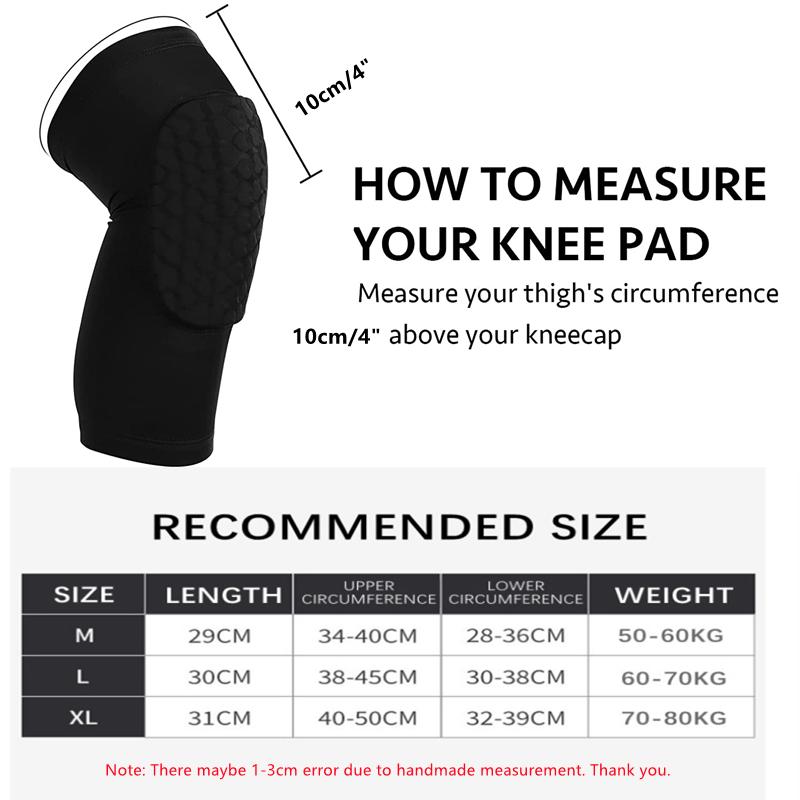 1 Paar Basketball Knieschoner Bein Kompressionsmanschette Wabenförmiger Schaum Kniebandage Kollisionsschutz Knieschützer Fitness Volleyball Unterstützung