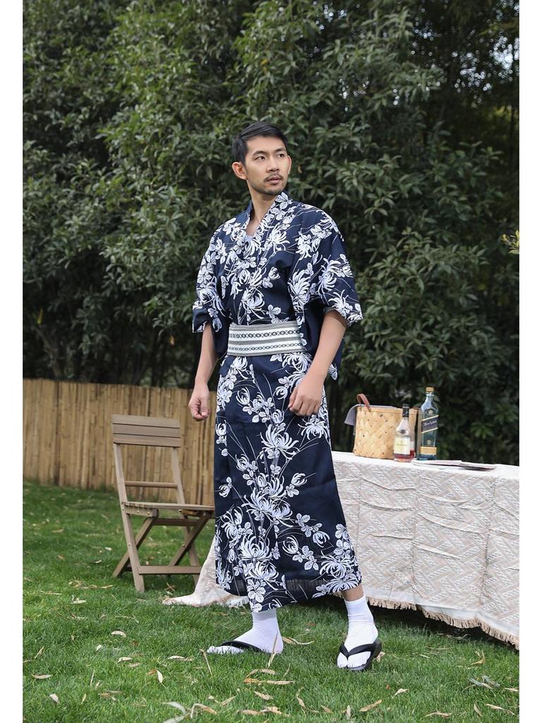 Pánské tradiční japonské kimono - Nežehlivé, Ideální na cestování a fotografování