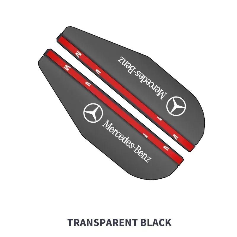 2026 Hot 2pcs Car Side Rearview Mirror Guard Cover Rain Eyebrow Covers Stickers For Mercedes Benz G S R C E B A Class GLA GLK E300 S200