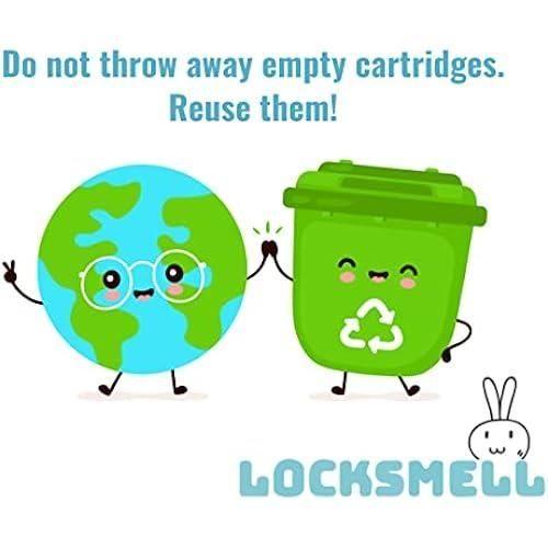 Sac corbeille à couches locksmell - compatible avec tommee tippee sangenic - vert - 200m