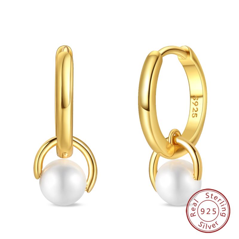 Hot 925 Sterling Silver Earrings Charm Simple Shining Lotus Zircon Wedding Women Jewelry Gift