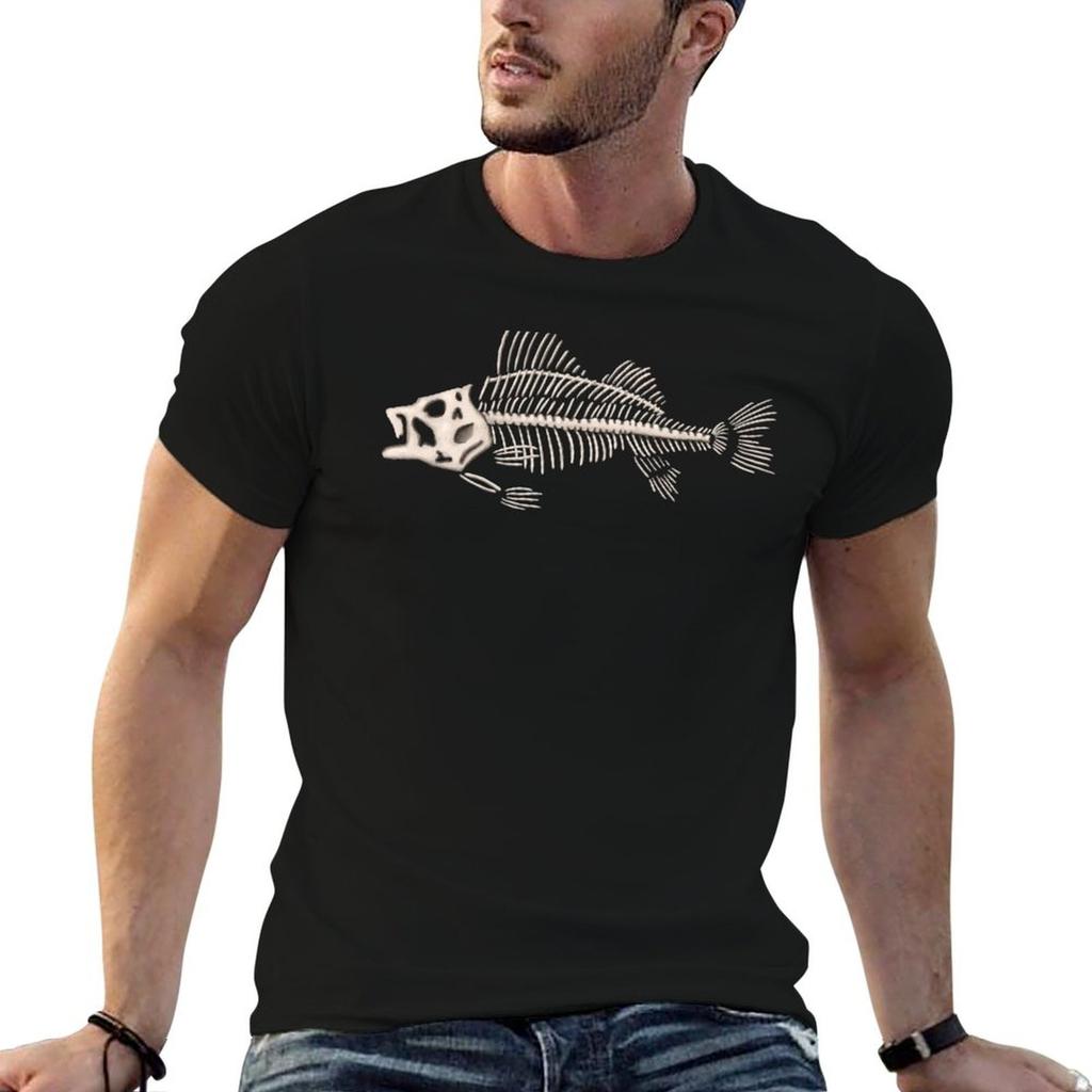 Skeleton Salmon TShirt Unisex tshirt t shirt Unisex plain cotton t shirts high quality Tshirt