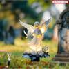 Acrylic Angel Garden Stake 2D Flat Ornaments Garden Flat Insertion Flower Bird Cute Outdoor Pathway Decoration Flower Bed Accent
