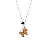 Cartoon Trojan horse pendant necklace women's 2025 new autumn and winter long sweater chain retro natal year good luck accessories