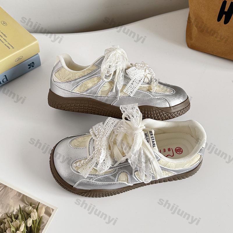 Fashion Women's Vulcanized Shoes 2025 Summer Round Toe Fashion Bow-knot Non Slip Flats Lightweight Comfortable Breathable Casual Shoes
