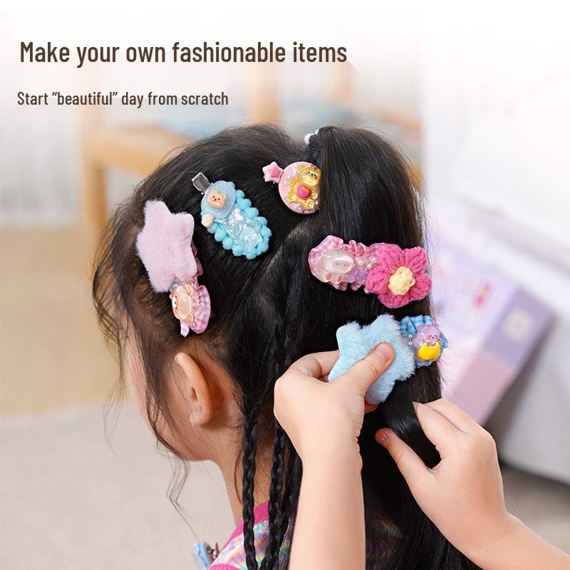 TOI Creative Cream Glue Set: DIY Hair & Sticker Kit for Girls