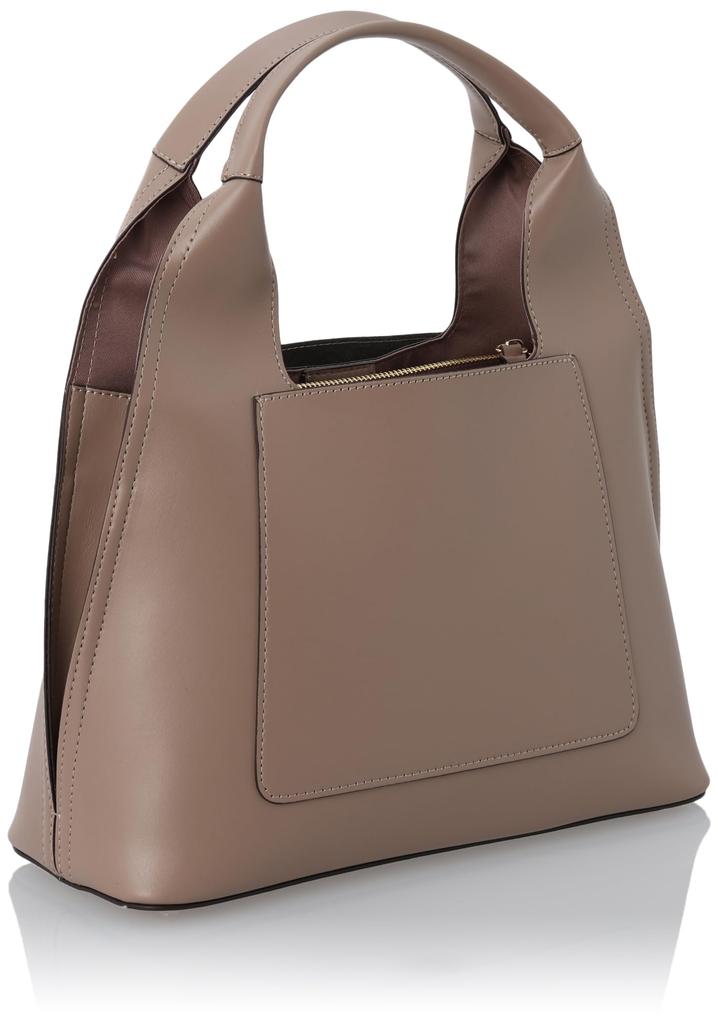 Tote Bag Triangle Shape Mini Tote Bag Greige [Vegan View] Women's (26)
