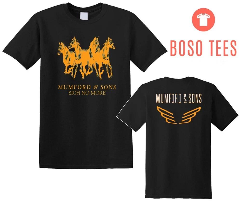 Mumford and Sons Sigh No More Horse Men s Black Size S-5XL L