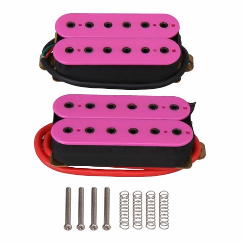 

Yibuy Pair of Purple Electric Guitar Humbuckers, Dual Coil, Noiseless, Ceramic Magnet