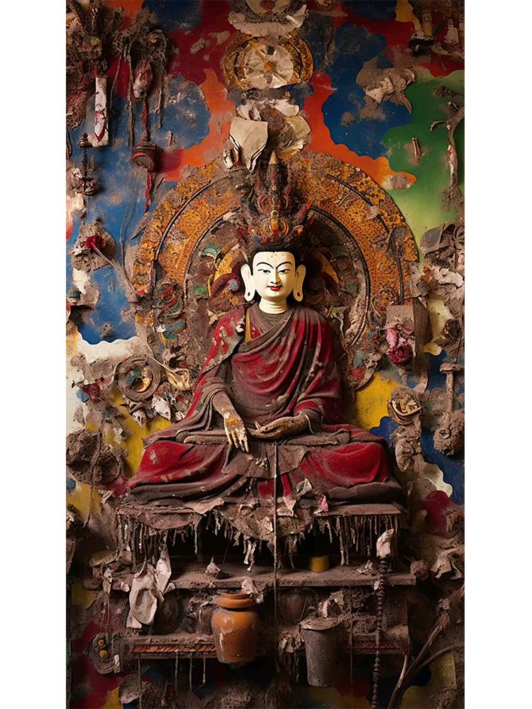 5DDIY Diamond Painting Diamond Mosaic Religious Cross Embroidery Diamond Painting Buddha Embroidery Portrait Wall Art Decoration