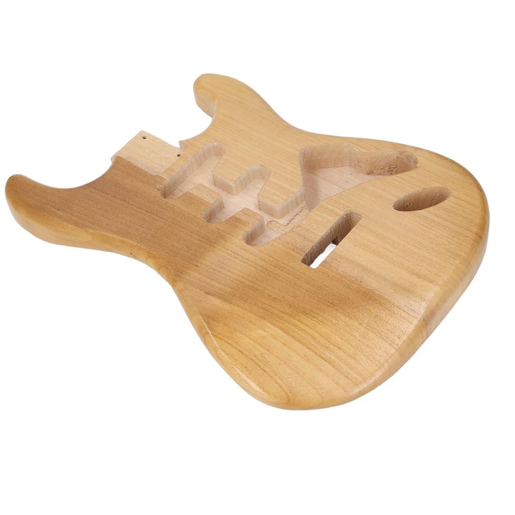 Uferdig Elektrisk Gitar Kropp Valnøtt Tre Emne Trippel Enkel Pickup Hull Gitar Tønne