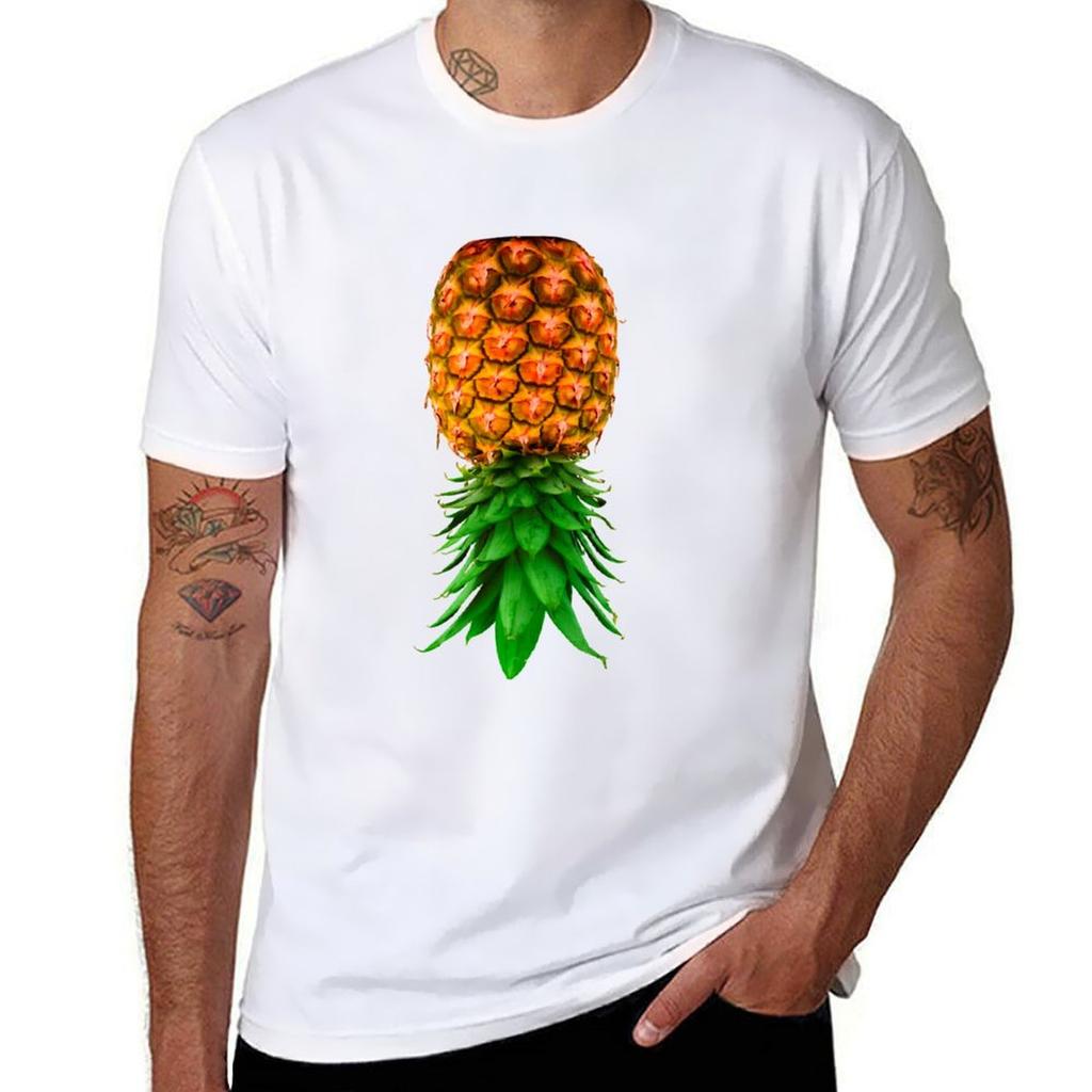 Upside Down Pineapple Tshirt Big And Tall Solid Color Tshirt