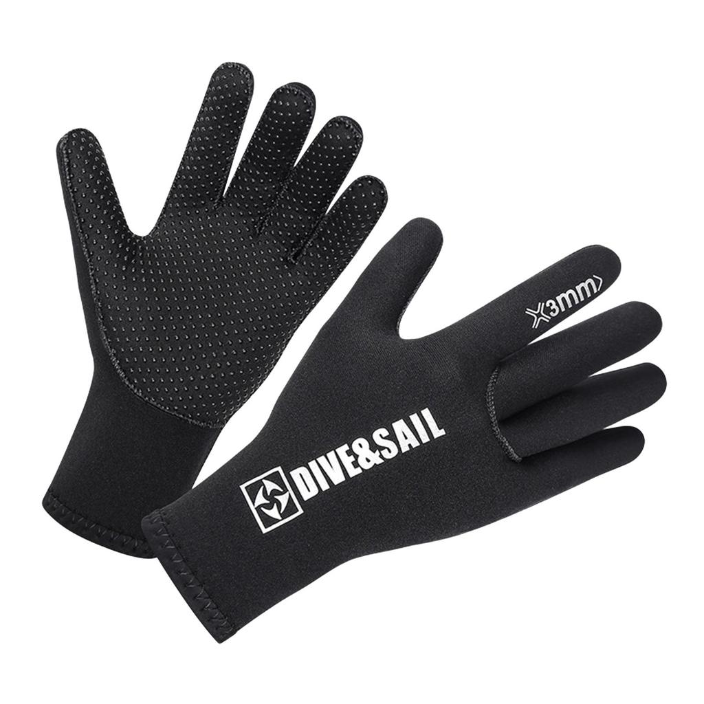 3mm Neoprene Diving Gloves Five Finger Glove for Snorkeling Swimming Diving