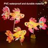 Fish Lantern Craft Kit for Children Handcrafted Chinese Traditional Handheld Lantern with LED Light for Spring Festival Mid-Autumn Decoration