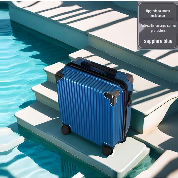 18" Carry-on Travel Suitcase with Universal Wheels and Lock, Sturdy Trolley Case for Students, 20" Version Available