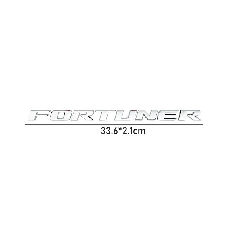 

3D Chrome Silver/Black/Red ABS Car Front Rear Body Sticker Cover Emblem Fortuner Letter Logo Car styling Accessories