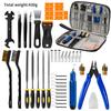 Kit di Attrezzi per Stampante 3D da 46/57 Pezzi con Custodia Portatile e Attrezzi Completi per Finitura e Pulizia per Hobbisti Progetti Creativi Fai-da-te
