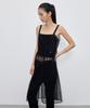 City Breeze Layered Lace Long Dress_Black