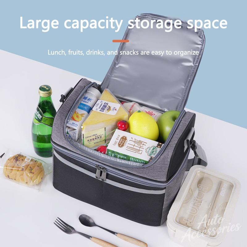 MOXX7 Large-capacity Slung Portable Thermal Insulation Bag Picnic Outdoors Storage For Porsche Macan Panamera Cayenne Cayman sticker