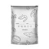 30/60/90Pcs Aluminum Foil Sealable Storage Bags Reusable Leakproof Vacuum Pouches with Label Zip Lock Food Grade Vegetable Fruit Meat Sealing Bag