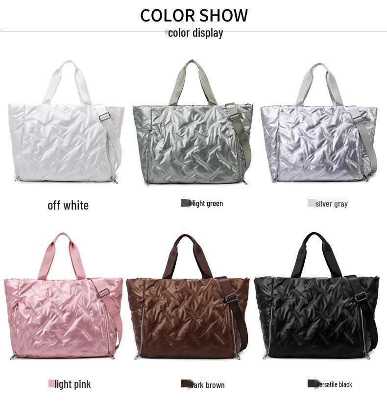 Crossbody Yoga Travel Bag with Dry-Wet Separation – Cotton Shoulder Bag for Convenient Fitness and Travel
