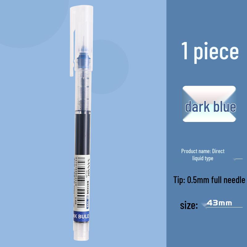 Vibrant Quick-Dry Gel Ink Rollerball Pen 0.5mm Needle Tip, Large Capacity