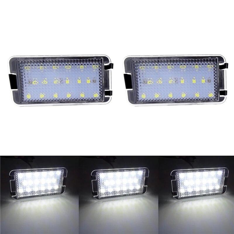 2Pcs For Seat Ibiza 6L Ab For Seat Altea CORDOBA/LEON/Toledo III 2004-2009 LED Tail Number License Plate Lights Lamps Error Free
