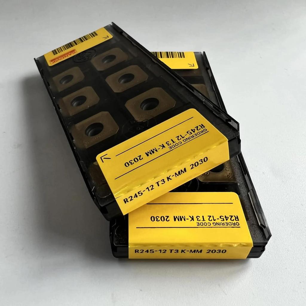 Original Sandvik / R245-12T3K-MM 2030 / CNC Lathe Carbide Blade 10 PCS