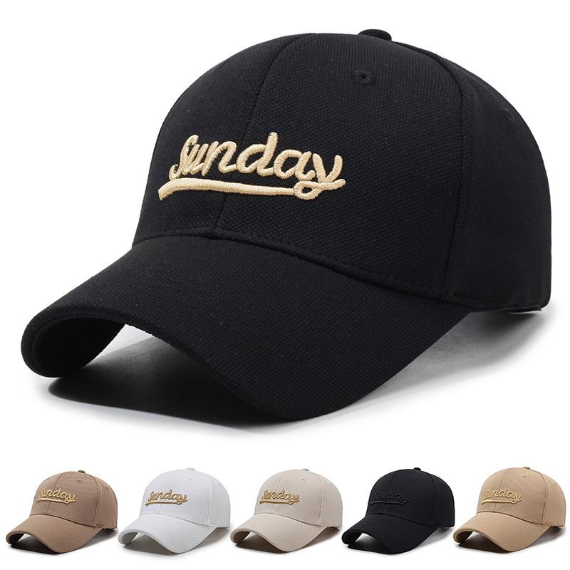 

Spring Autumn Baseball Cap Sunshade Cap Embroidered Letter Cap for Men Women темного кольору хакі