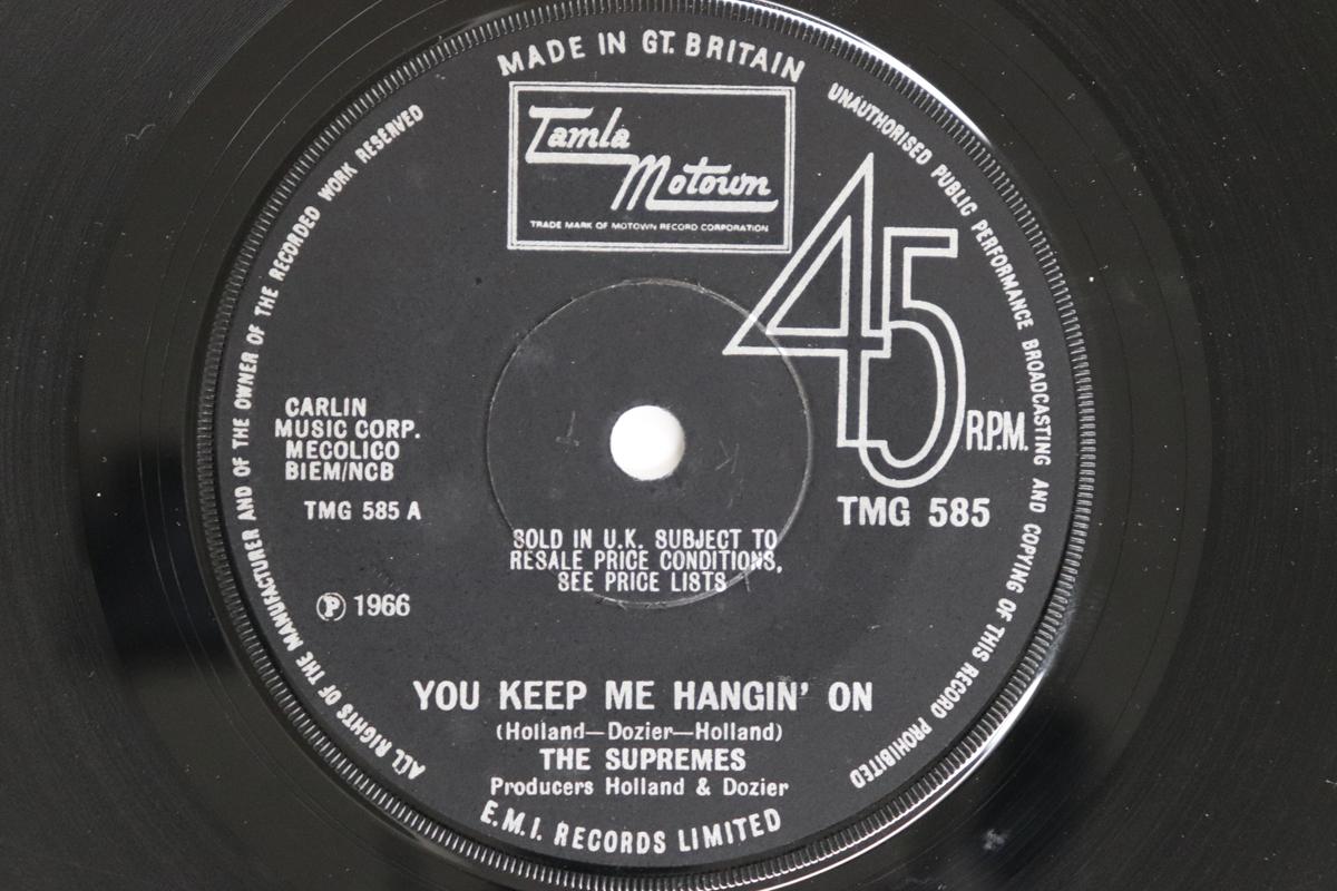 

7inch Record SUPREMES - You Keep Me Hangin On TMG585 TAMLA MOTOWN 1966 UK Soul/Funk Used