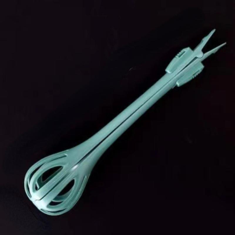 

Многофункциональная взбивалка для яиц «три в одном», зажим для еды, зажим для лапши, инструмент для выпечки, палочка для смешивания яиц, ручная взбивалка для яиц зелёный